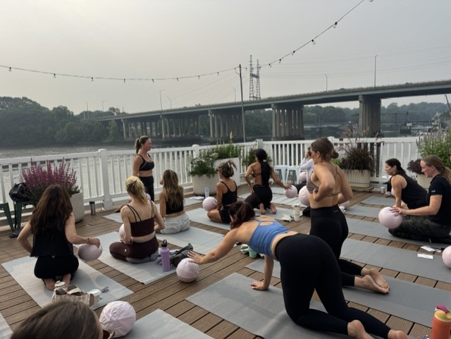 Morning movement on the deck